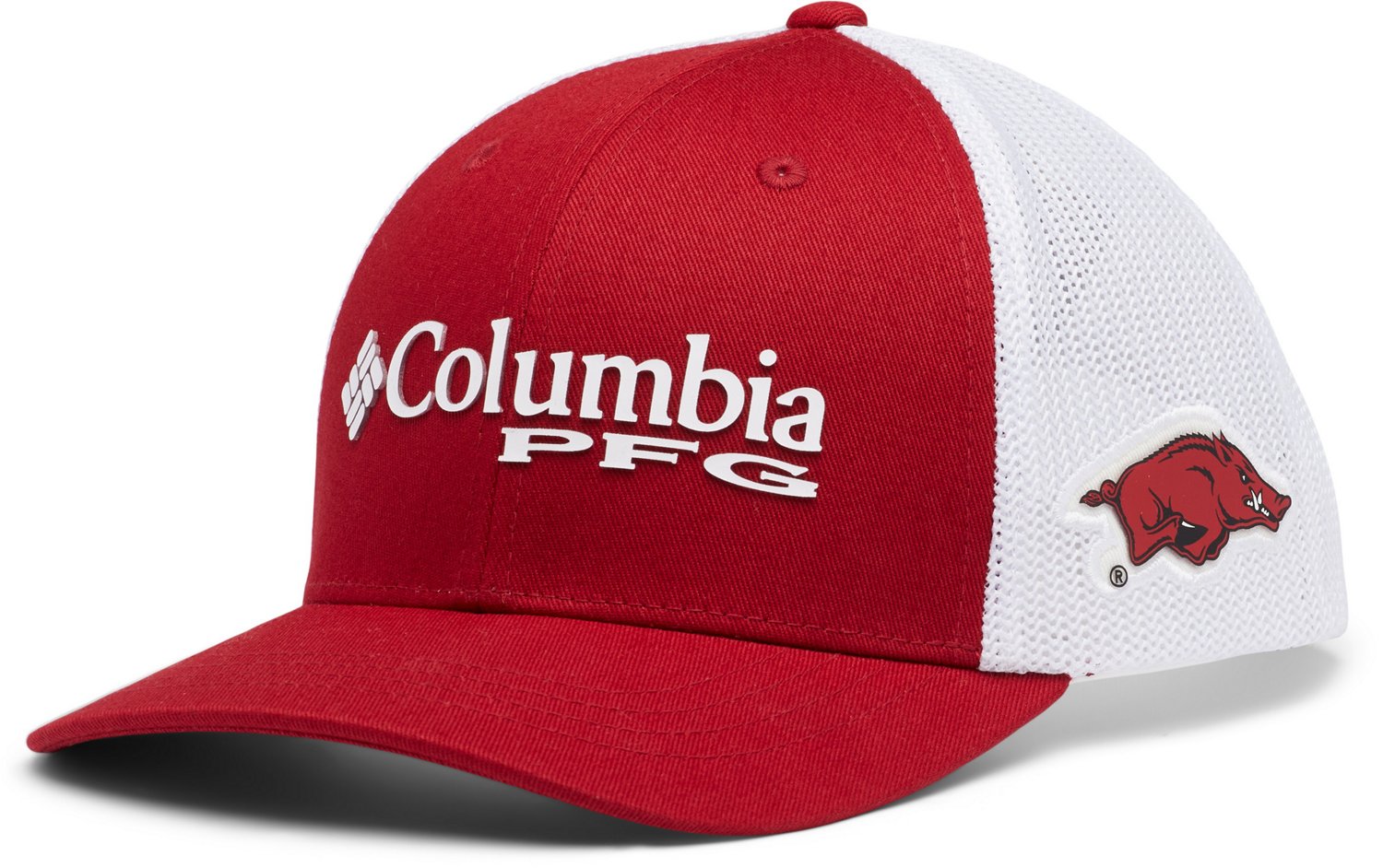 Columbia Sportswear Boys' University of Arkansas PFG Mesh Snapback