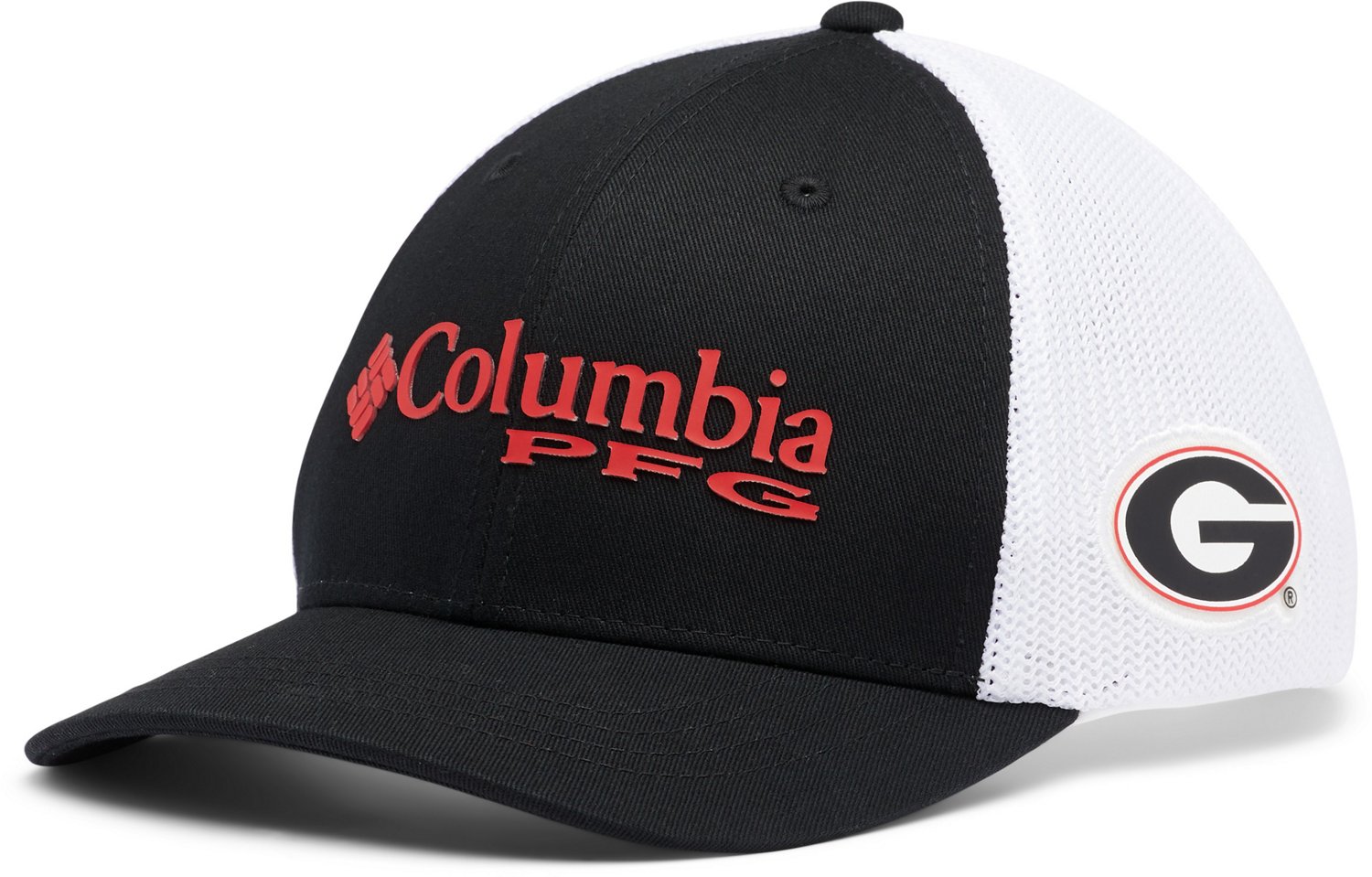 Columbia Sportswear Boys' University of Georgia PFG Mesh Snapback Cap
