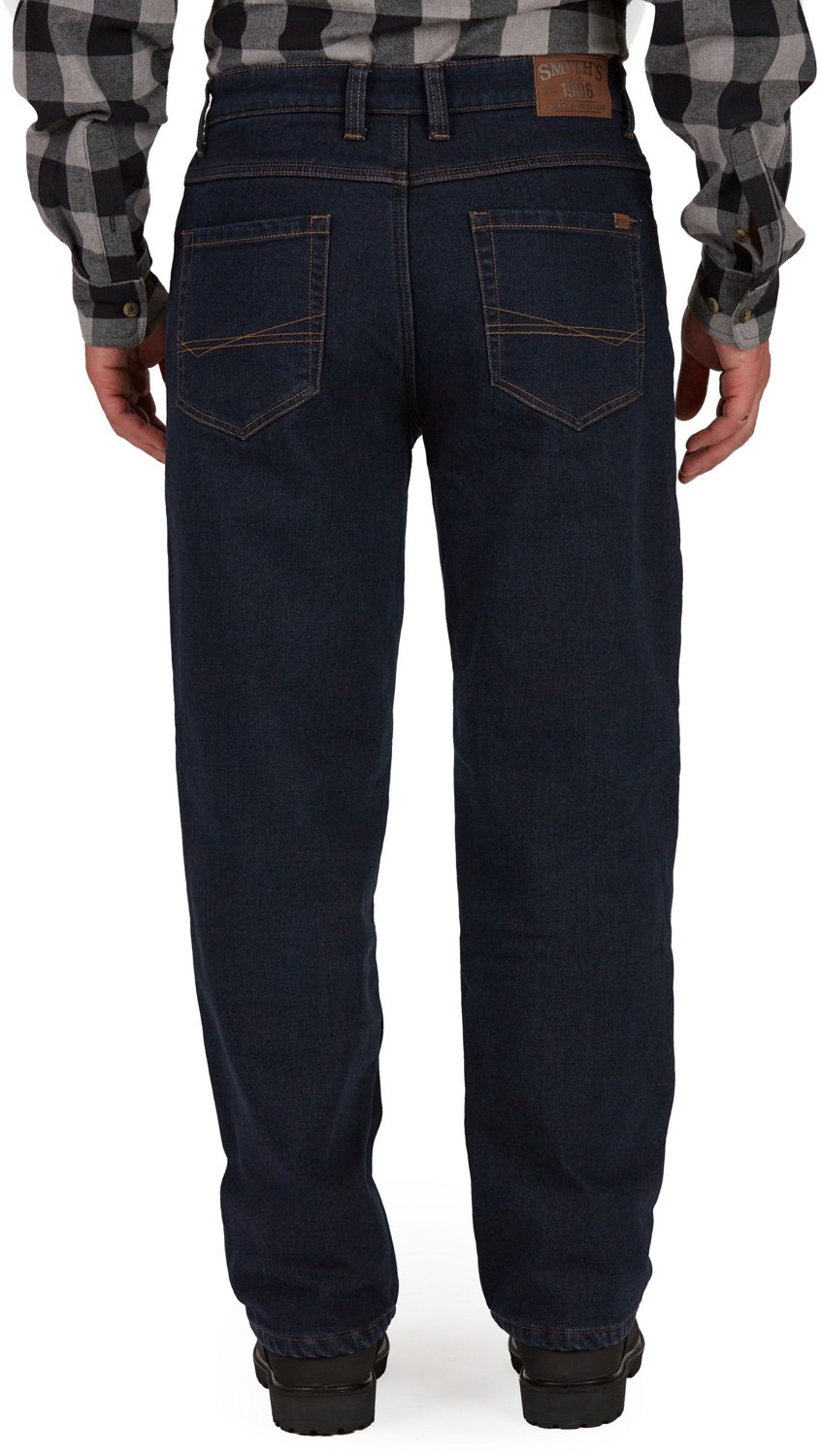 Smith's Workwear Men's Fleece Lined 5-Pocket Jeans - view number 2