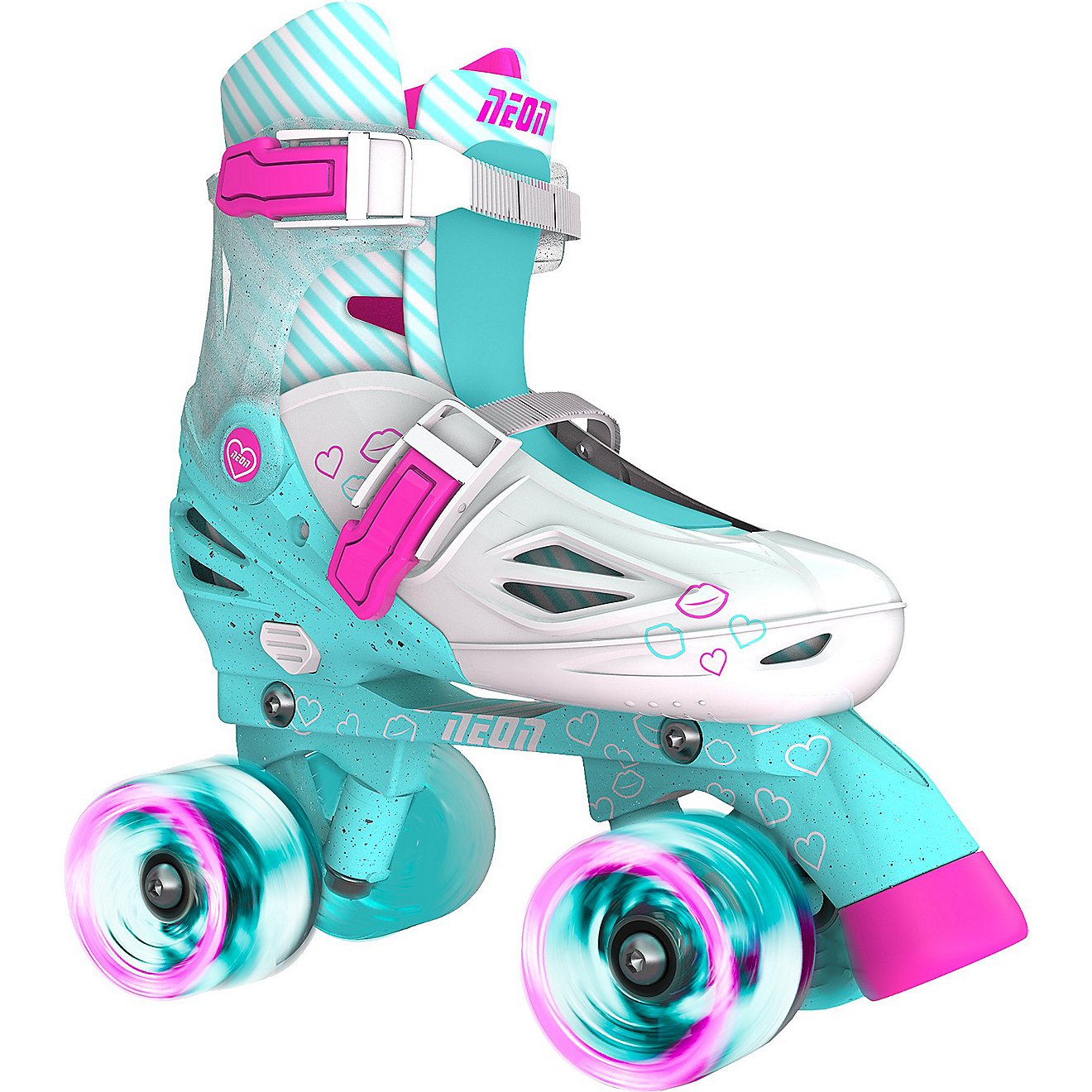 NEON Girls' Adjustable Light-Up Quad Skates                                                                                      - view number 1