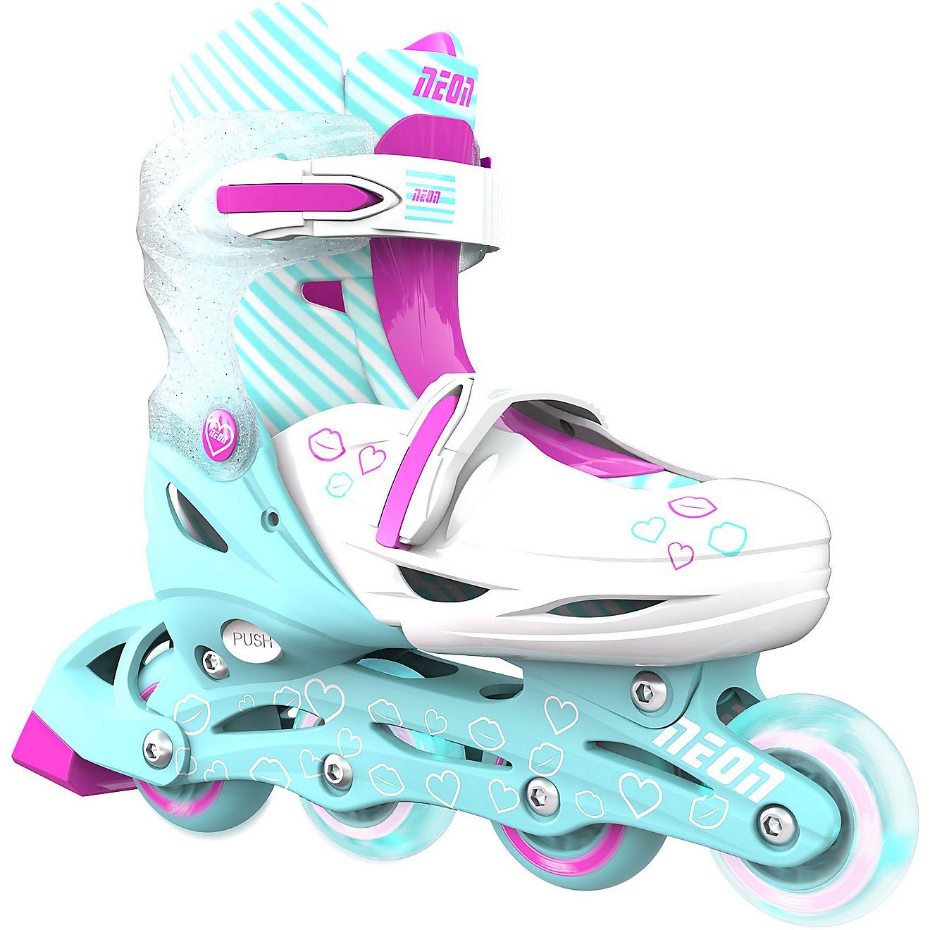 NEON Girls' Adjustable Light-Up Quad Skates                                                                                      - view number 2
