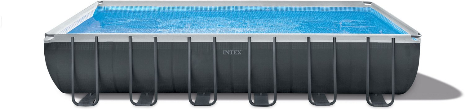 stille konkurrerende skuespillerinde INTEX Ultra XTR 24 ft x 12 ft x 52 in Rectangular Metal Frame Pool Set |  Academy