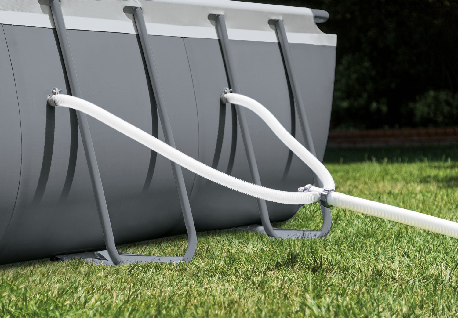 INTEX Ultra XTR 24 ft x 12 ft x 52 in Rectangular Metal Frame Pool Set