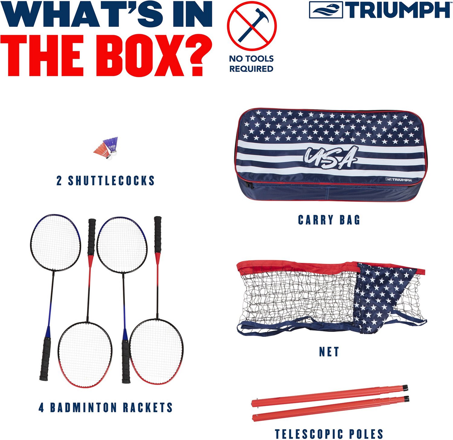 Triumph Patriotic Portable Badminton Set                                                                                         - view number 3