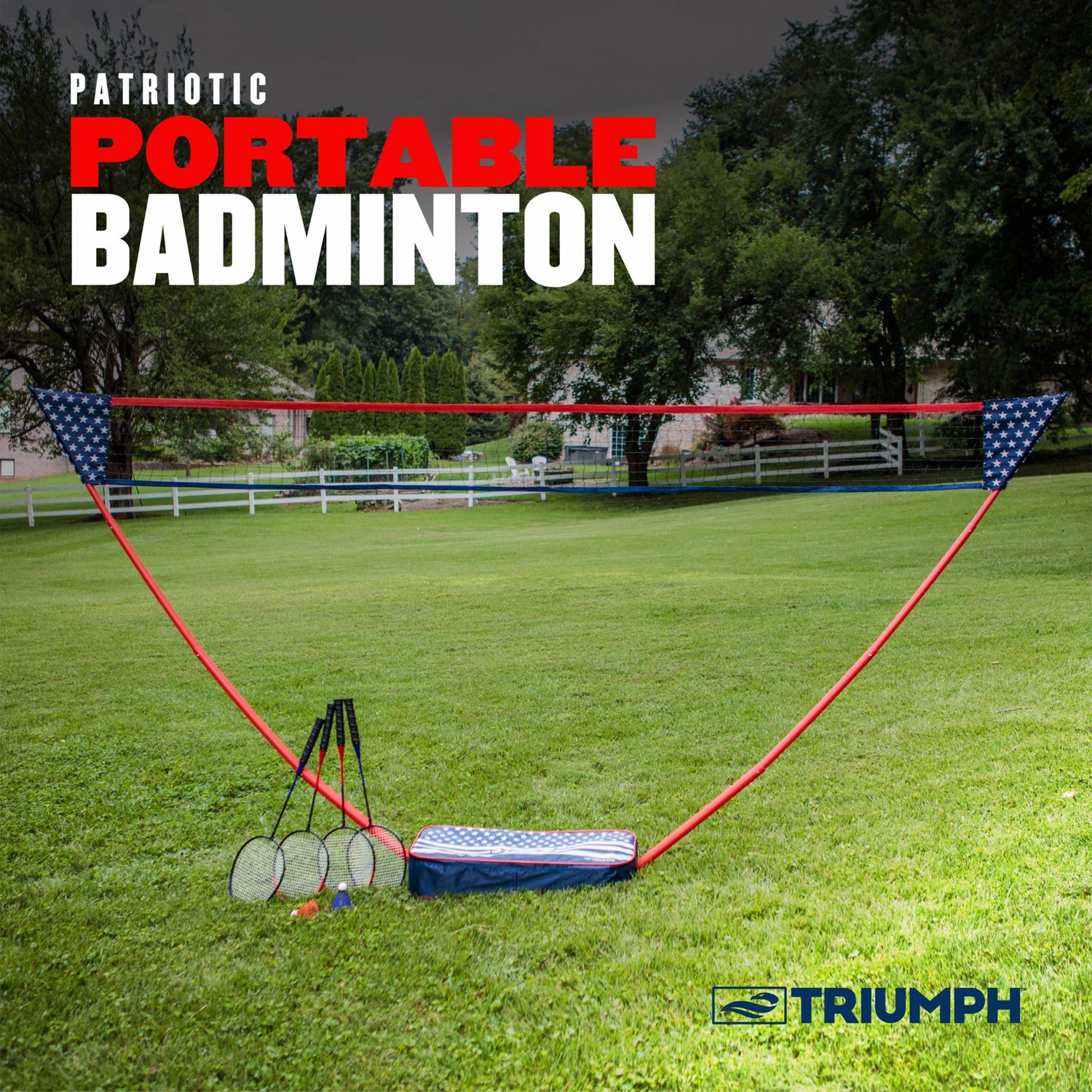 Triumph Patriotic Portable Badminton Set Academy