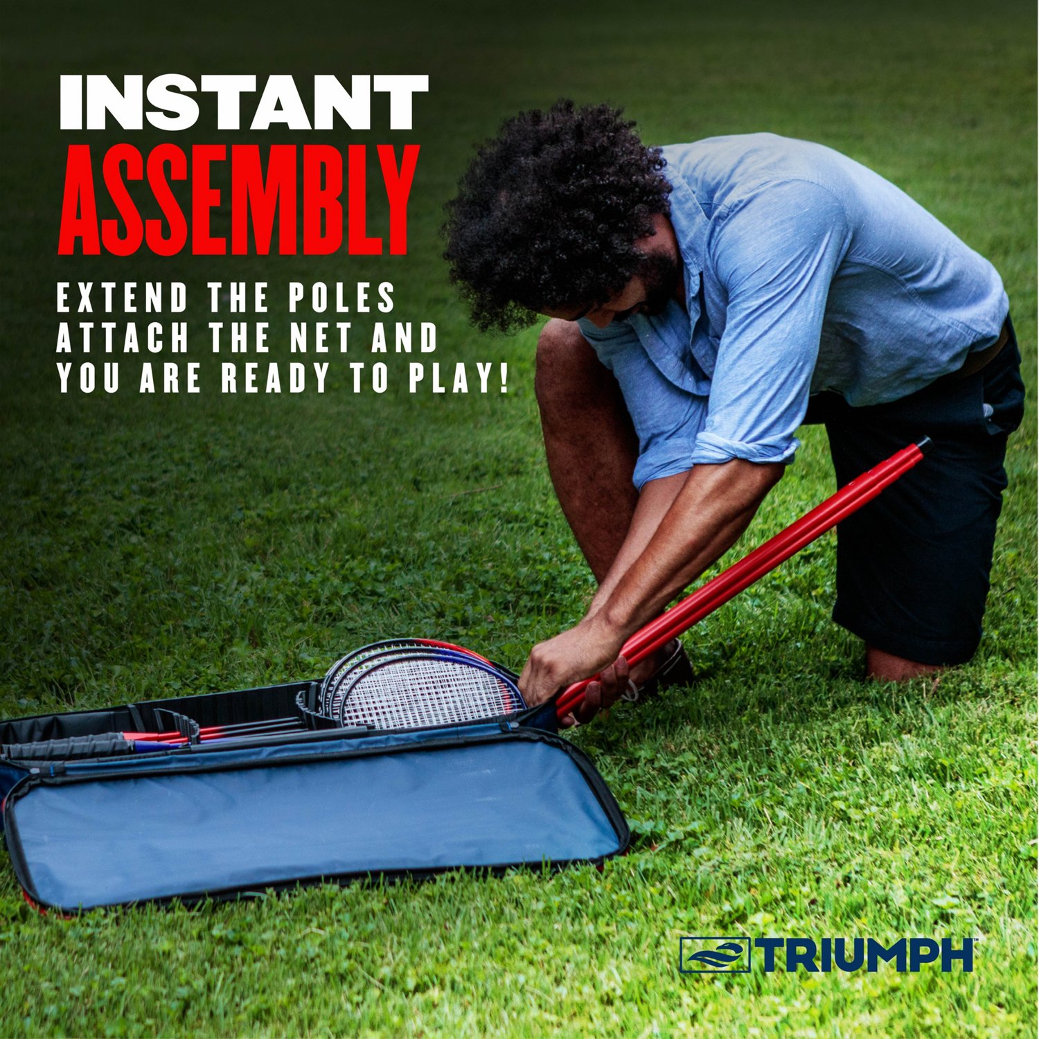 Triumph Patriotic Portable Badminton Set Academy