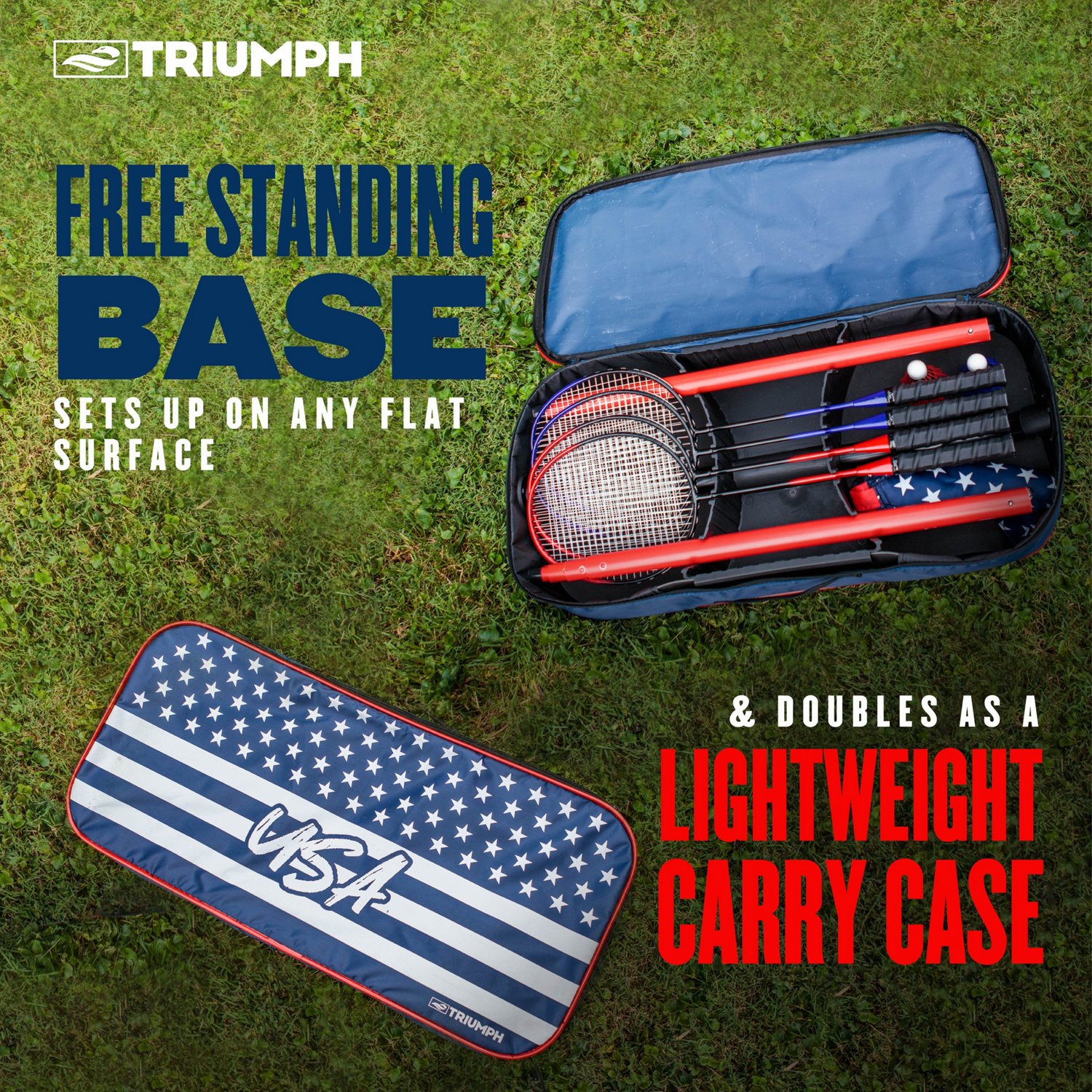 Triumph Patriotic Portable Badminton Set Academy