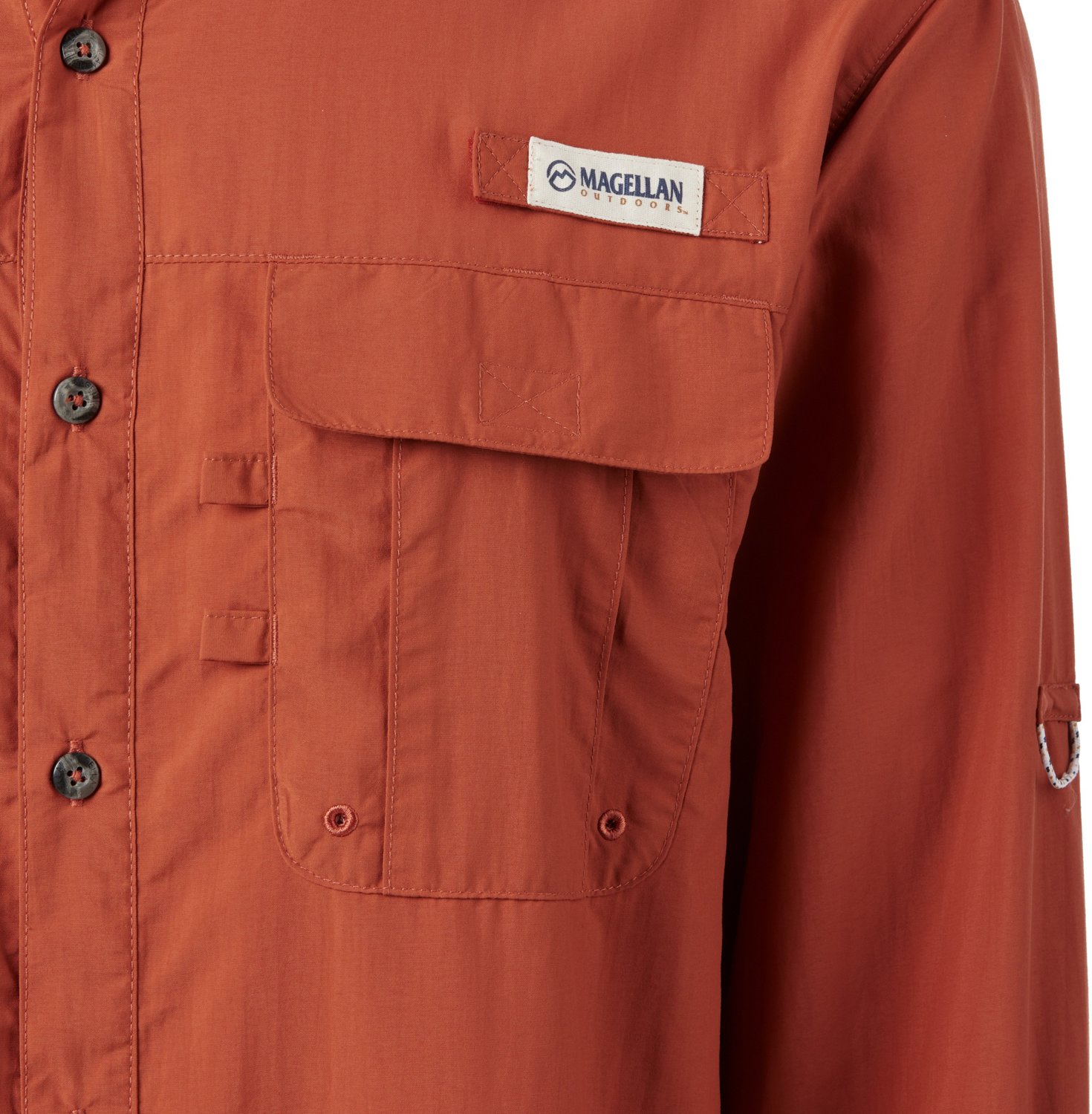 Magellan Outdoors Men's Laguna Madre Solid Long Sleeve Fishing Shirt - view number 7