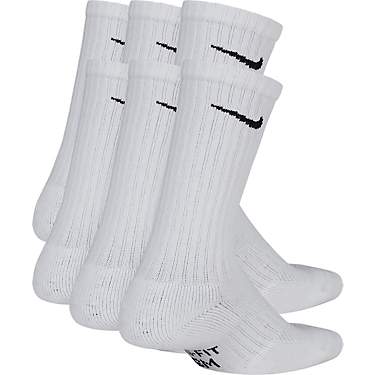 Nike Boys' Performance Cushioned Crew Training Socks 6 Pack                                                                     