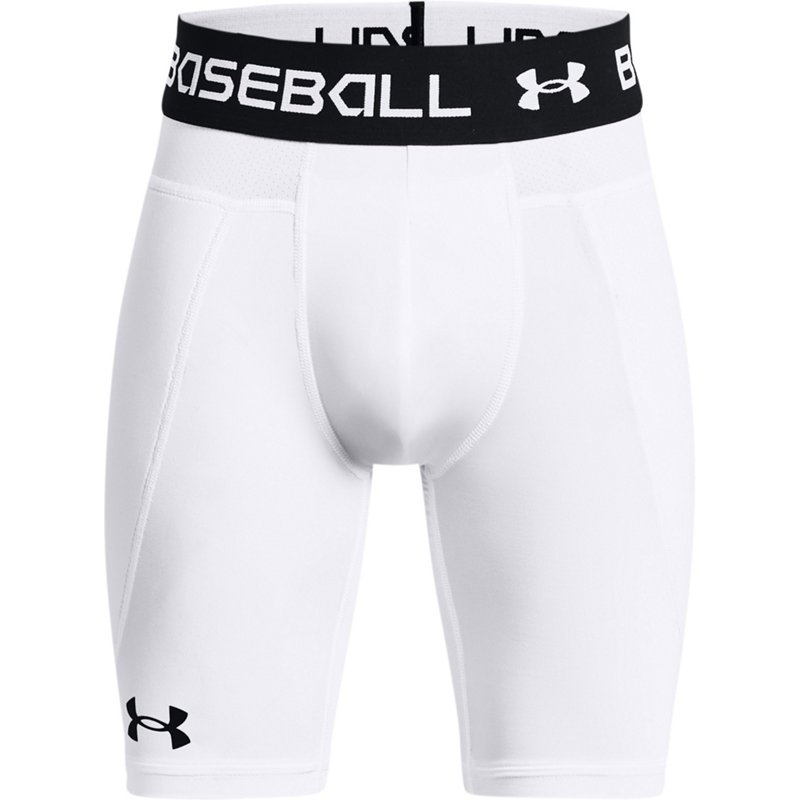 Under Armour Youth Utility Cup 21 Slider Baselayer White, Small - Youth Baseball Tops/Bttm at Academy Sports