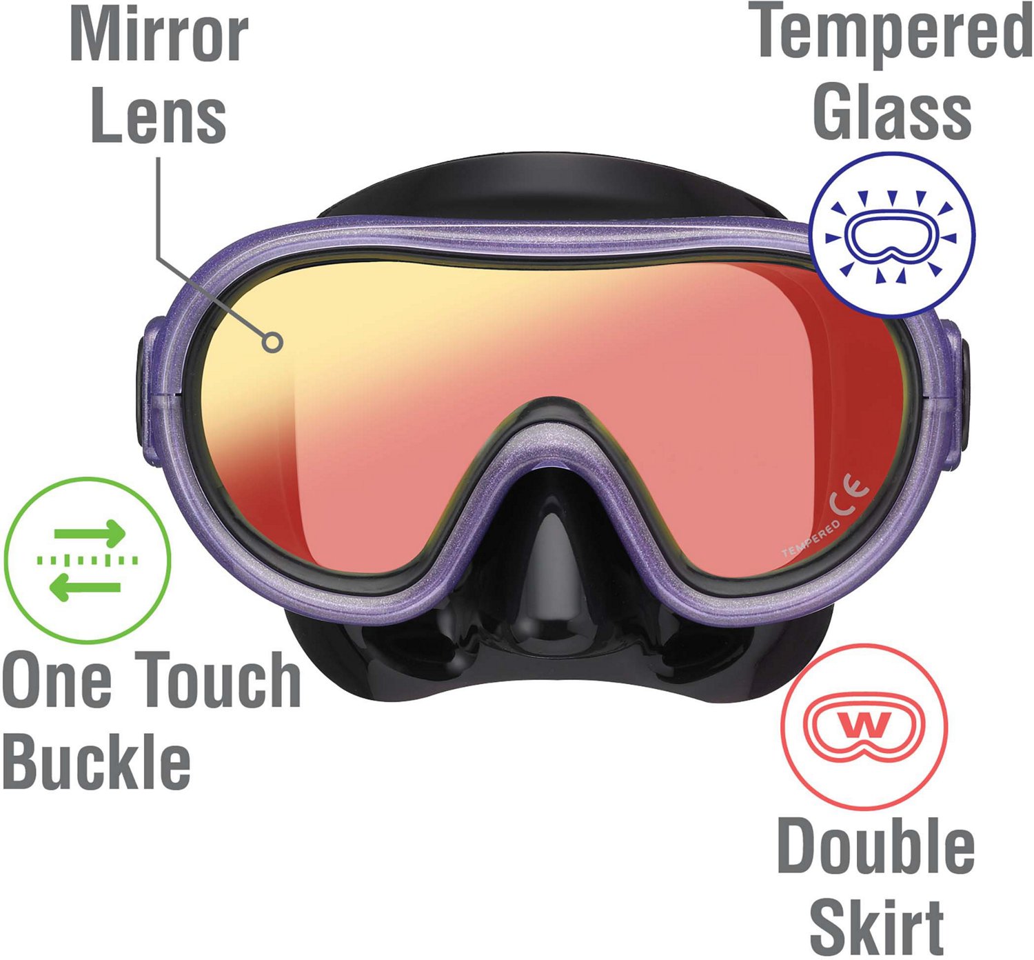 Reef Youth Tourer Single Window Mask And Snorkel Set - view number 2
