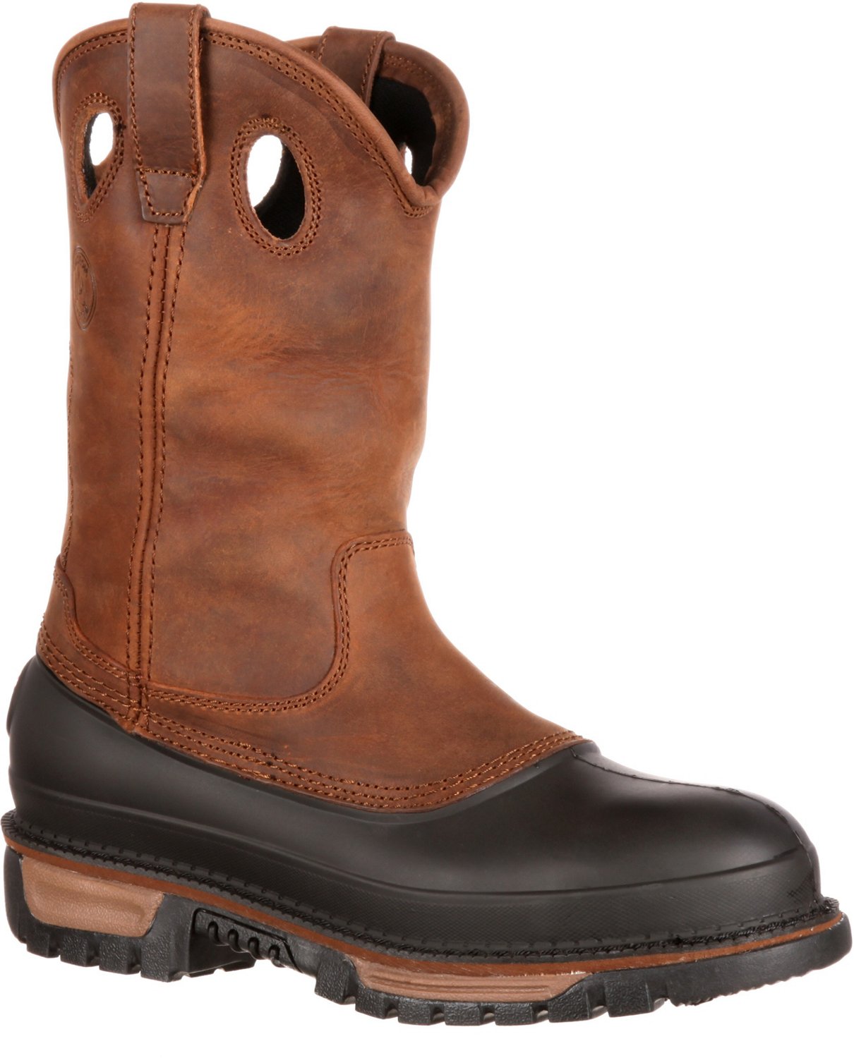 Georgia Men's Muddog Waterproof Wellington Steel Toe Work Boots - view number 3