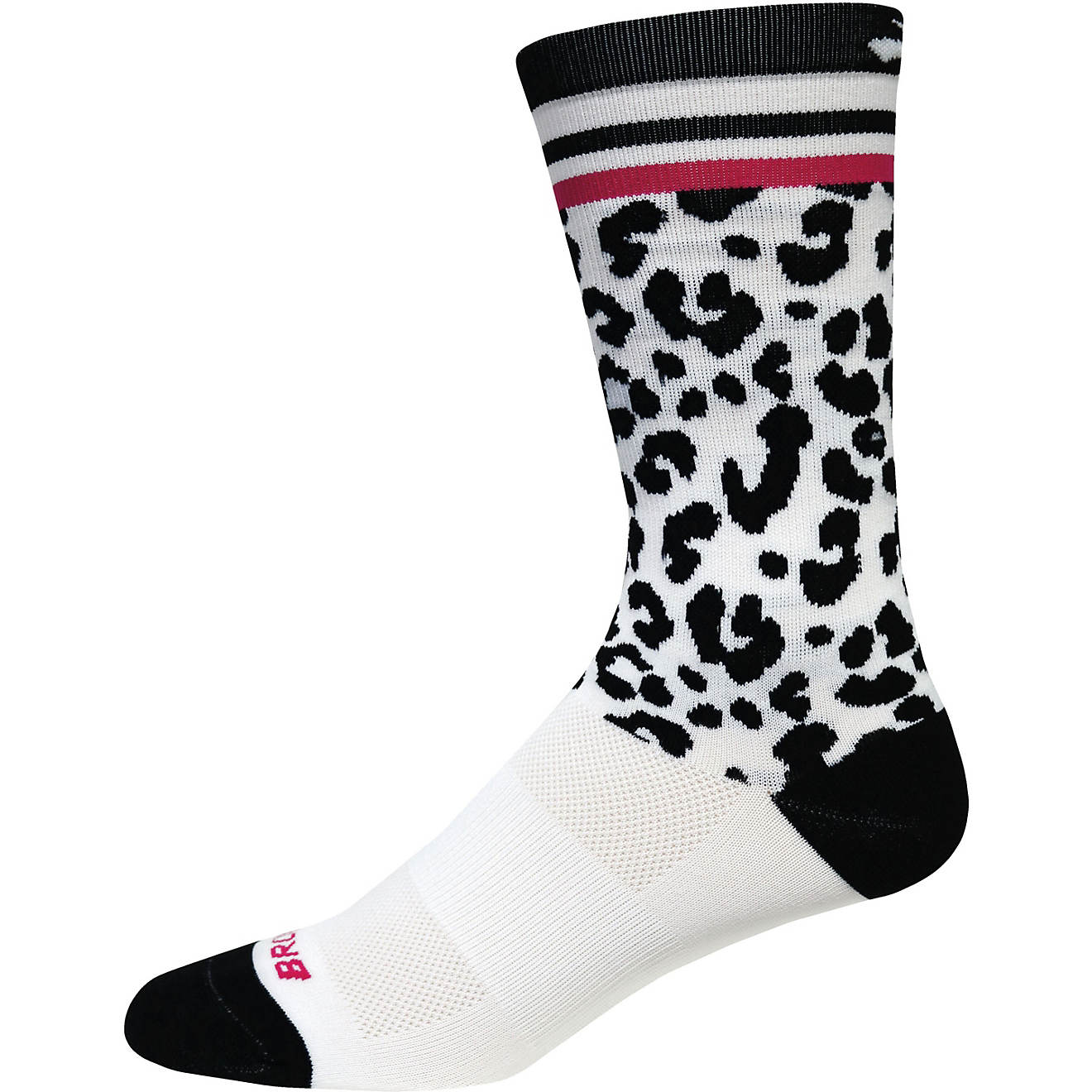 Brooks Tempo Knit-In Snow Leopard Crew Socks                                                                                     - view number 1