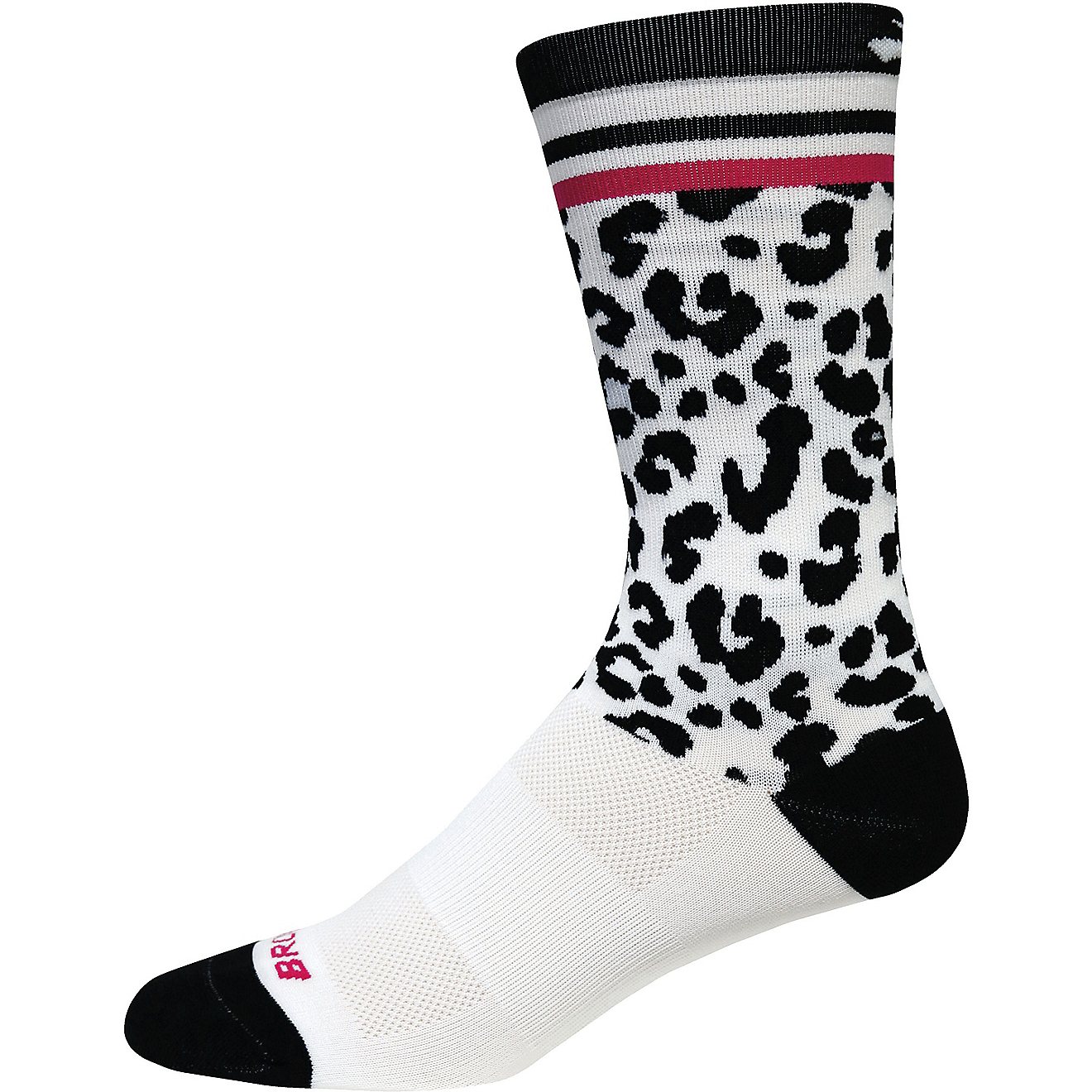 Brooks Tempo Knit-In Snow Leopard Crew Socks                                                                                     - view number 1