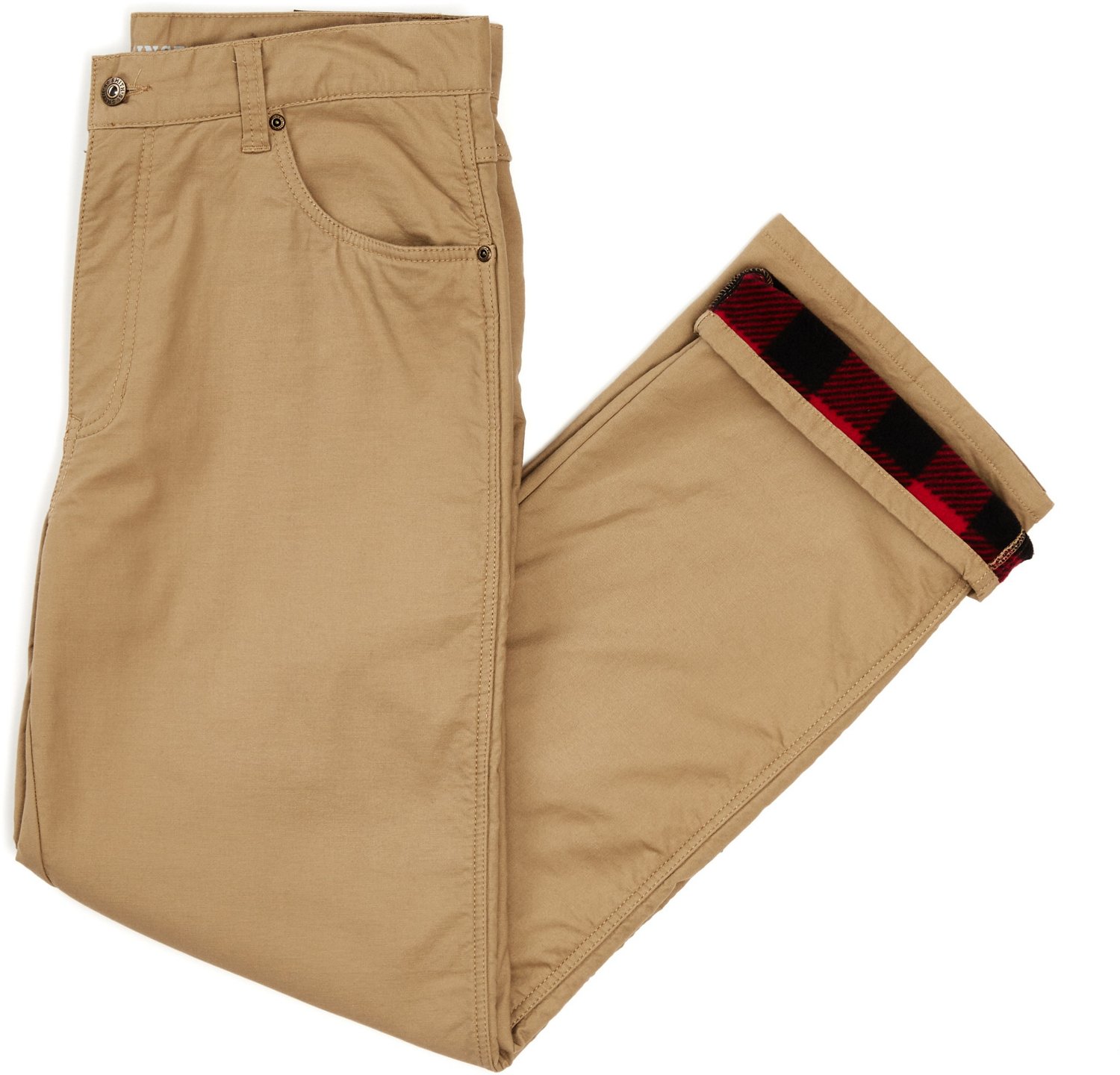 Smith's Workwear Men's Print Fleece Lined 5-Pocket Canvas Pants                                                                  - view number 4