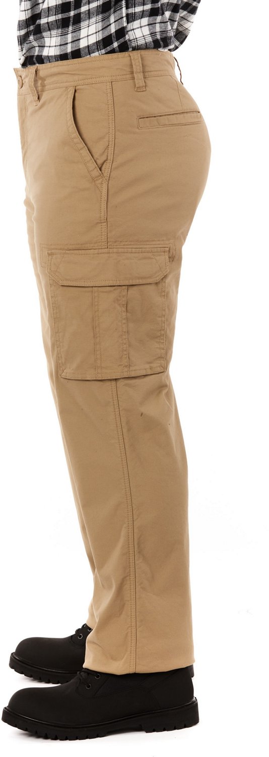Smith's Workwear Men's Buffalo Print Fleece Lined 5-Pocket Canvas Pants                                                          - view number 2