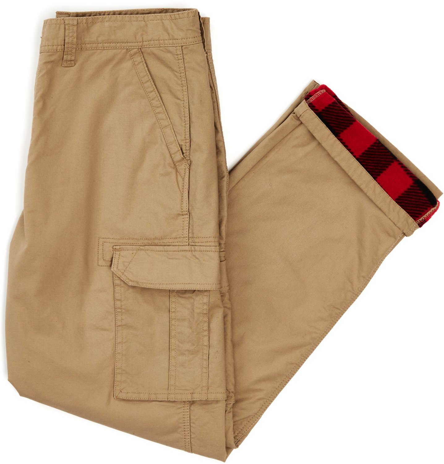 Smith's Workwear Men's Buffalo Print Fleece Lined 5-Pocket Canvas Pants                                                          - view number 5