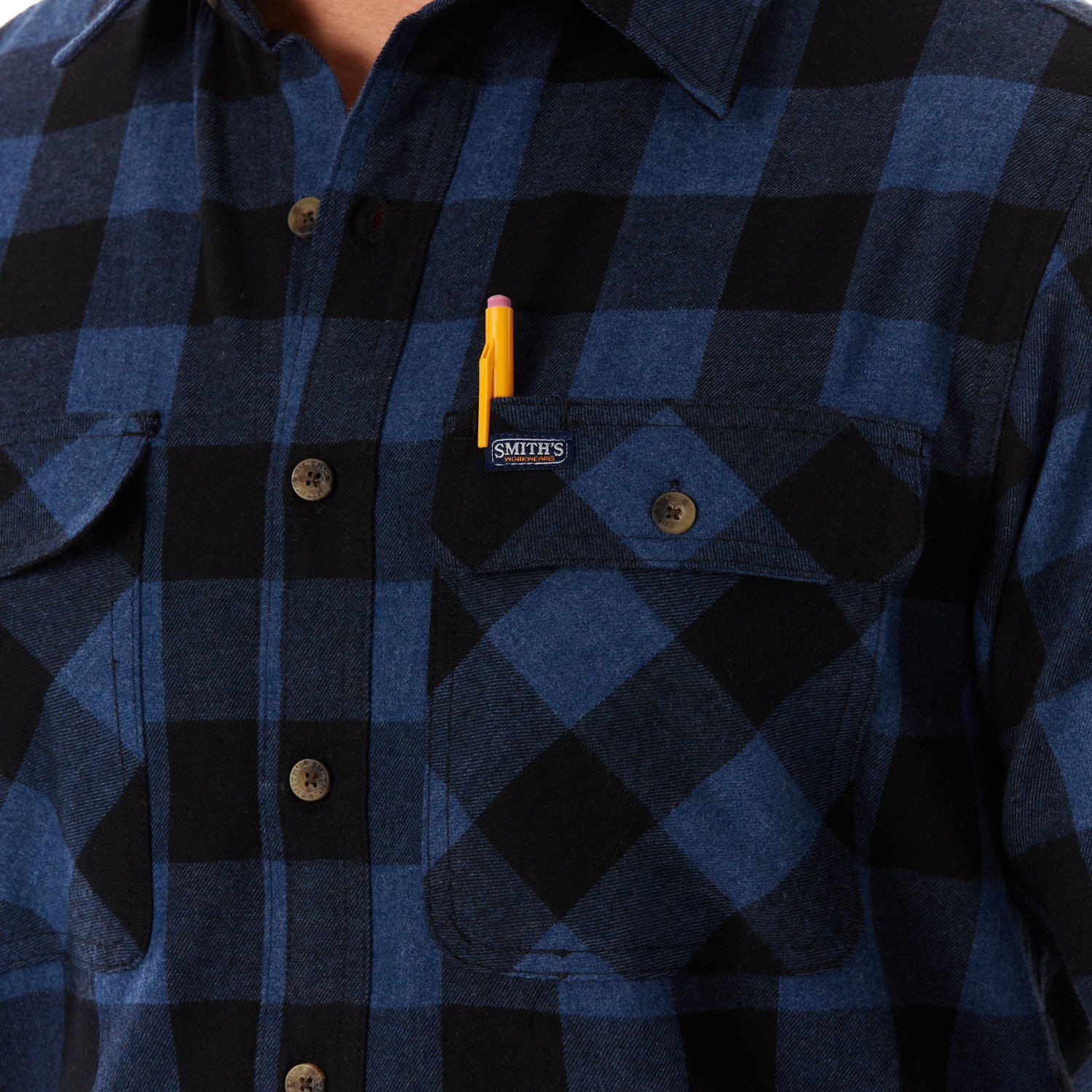 Smith's Workwear Men's Buffalo 2-Pocket Flannel Shirt - view number 4