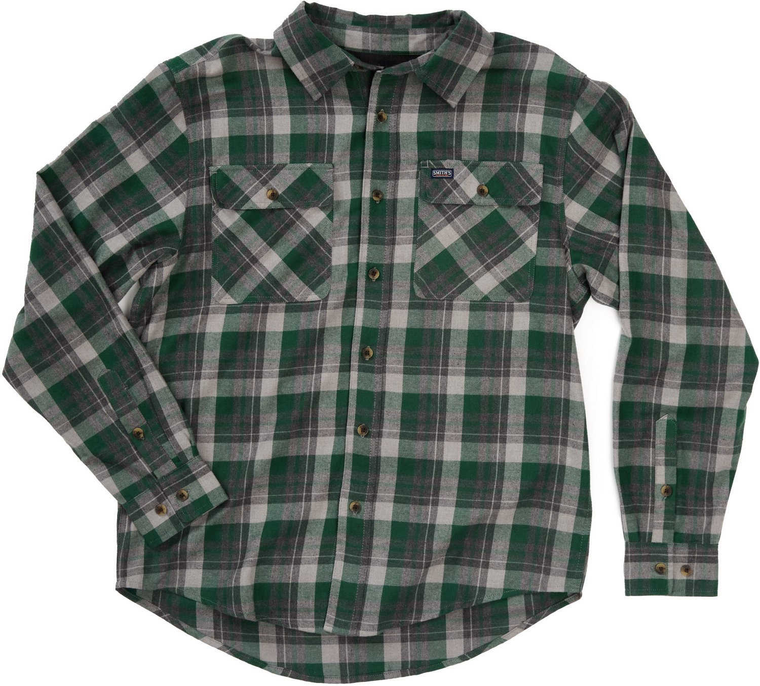 Smith's Workwear Men's Plaid 2-Pocket Flannel Shirt - view number 4