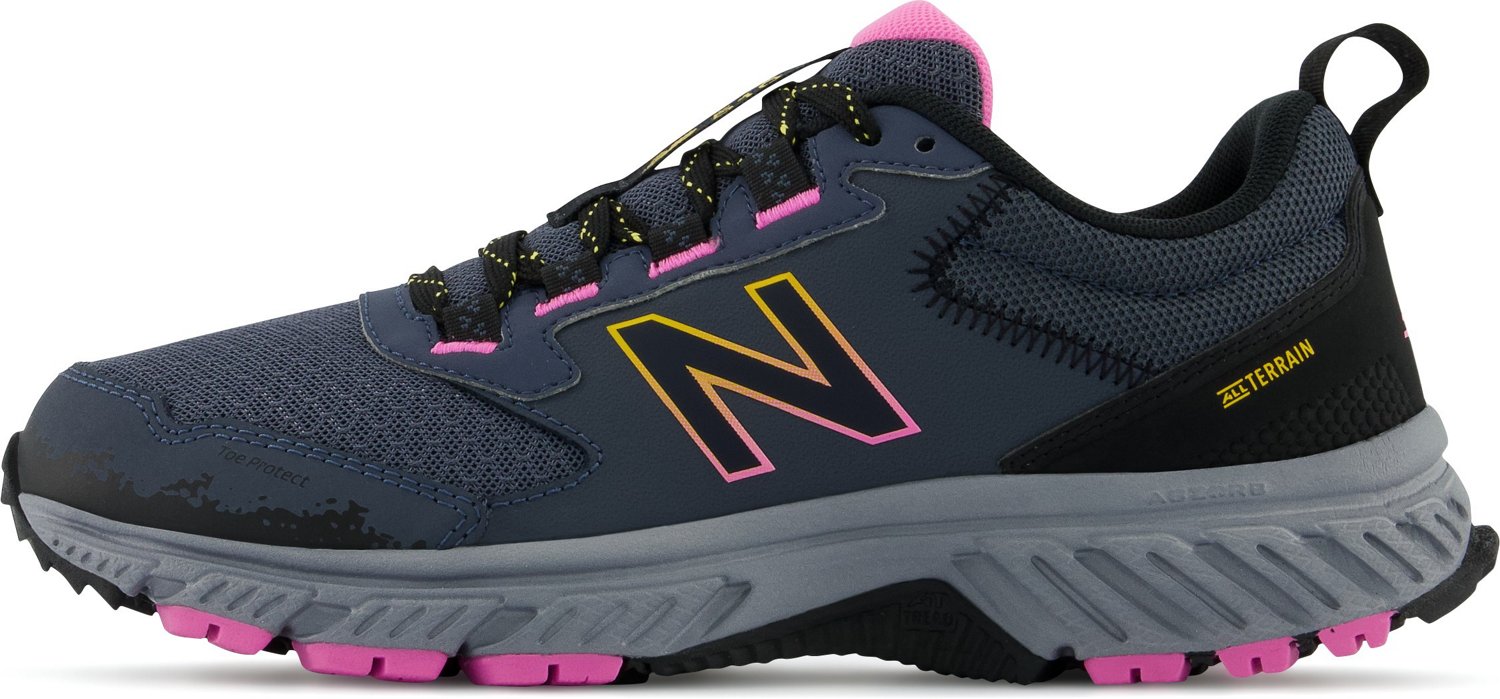 Womens new balance black hotsell and pink 410 trainers