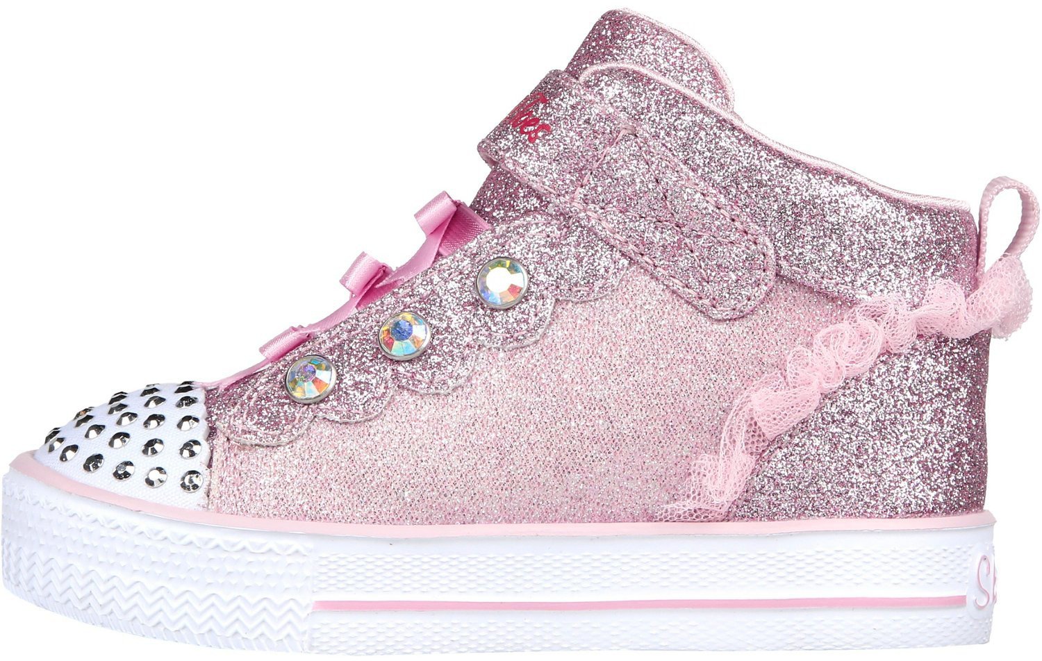 SKECHERS Toddler Girls' Twinkle Toes Shuffle Lite Strawberry Shoes ...