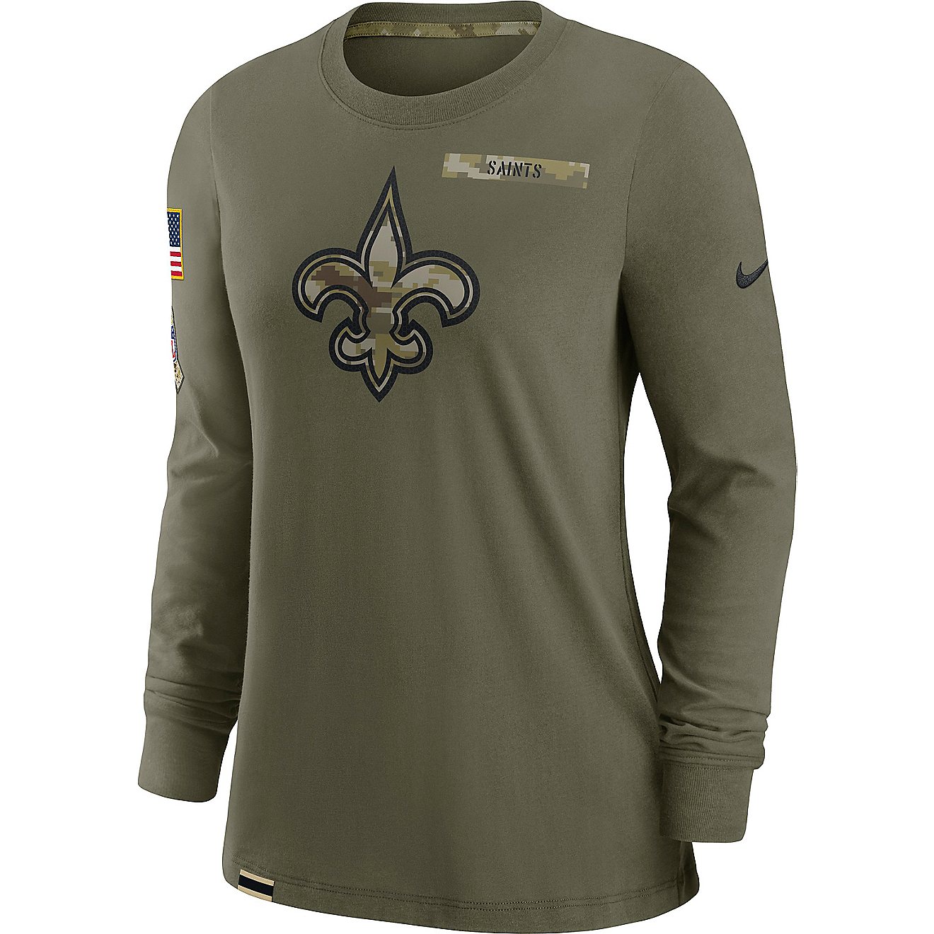 Nike Women's New Orleans Saints Salute to Service Long Sleeve T-shirt                                                            - view number 1