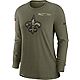 Nike Women's New Orleans Saints Salute to Service Long Sleeve T-shirt                                                            - view number 1 selected