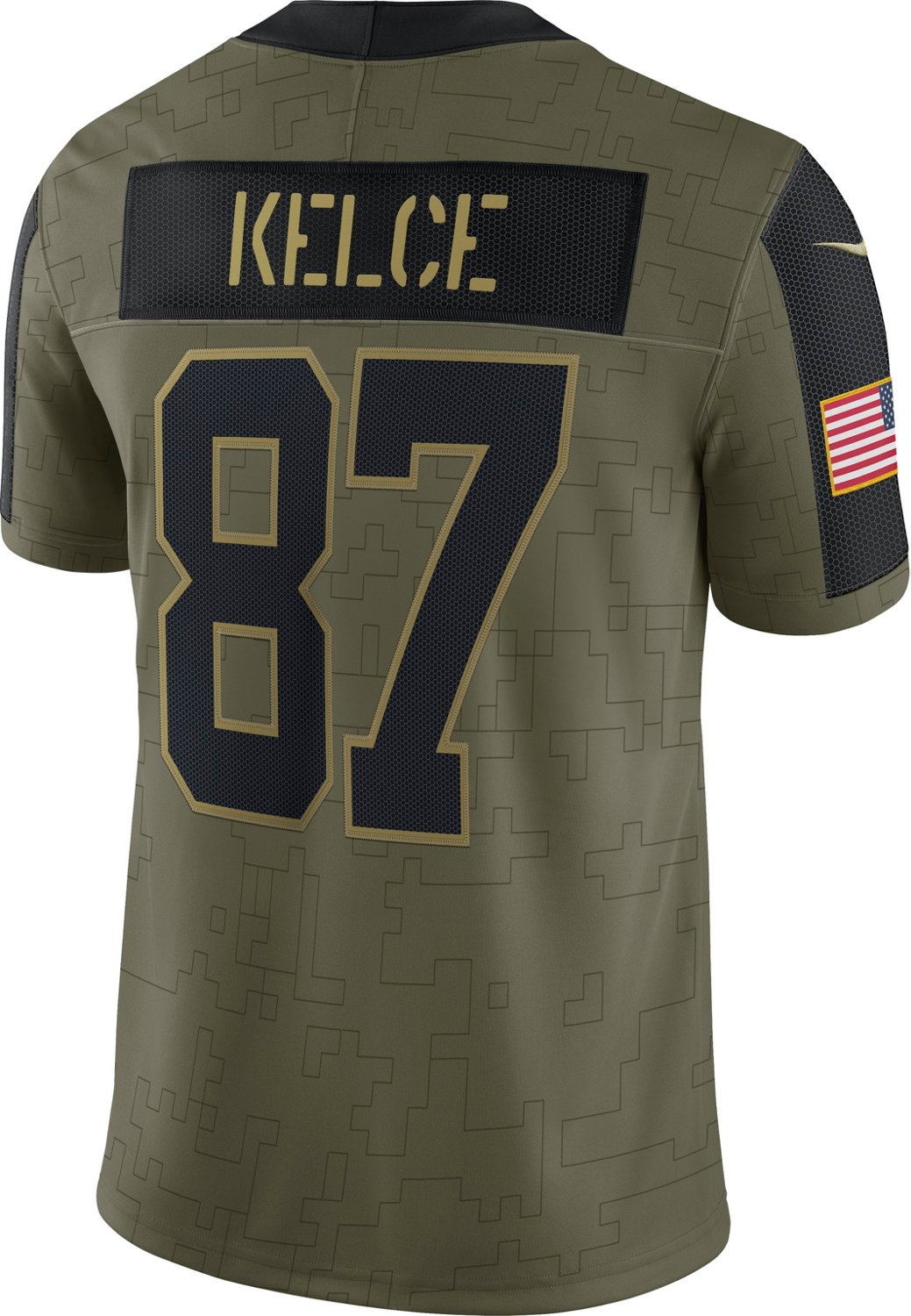 Nike Men's Kansas City Chiefs Travis Kelce 87 Salute to Service Name
