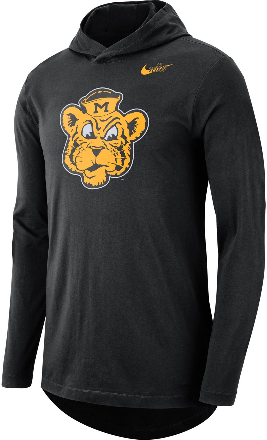 Nike Men's Missouri Tigers Grey Dri-FIT Cotton Long Sleeve T-Shirt