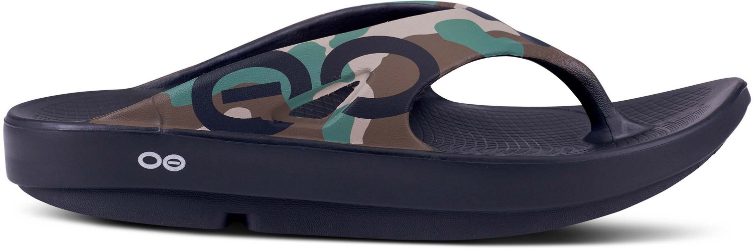 OOFOS Adults OOriginal Camo Sport Recovery Sandals Academy