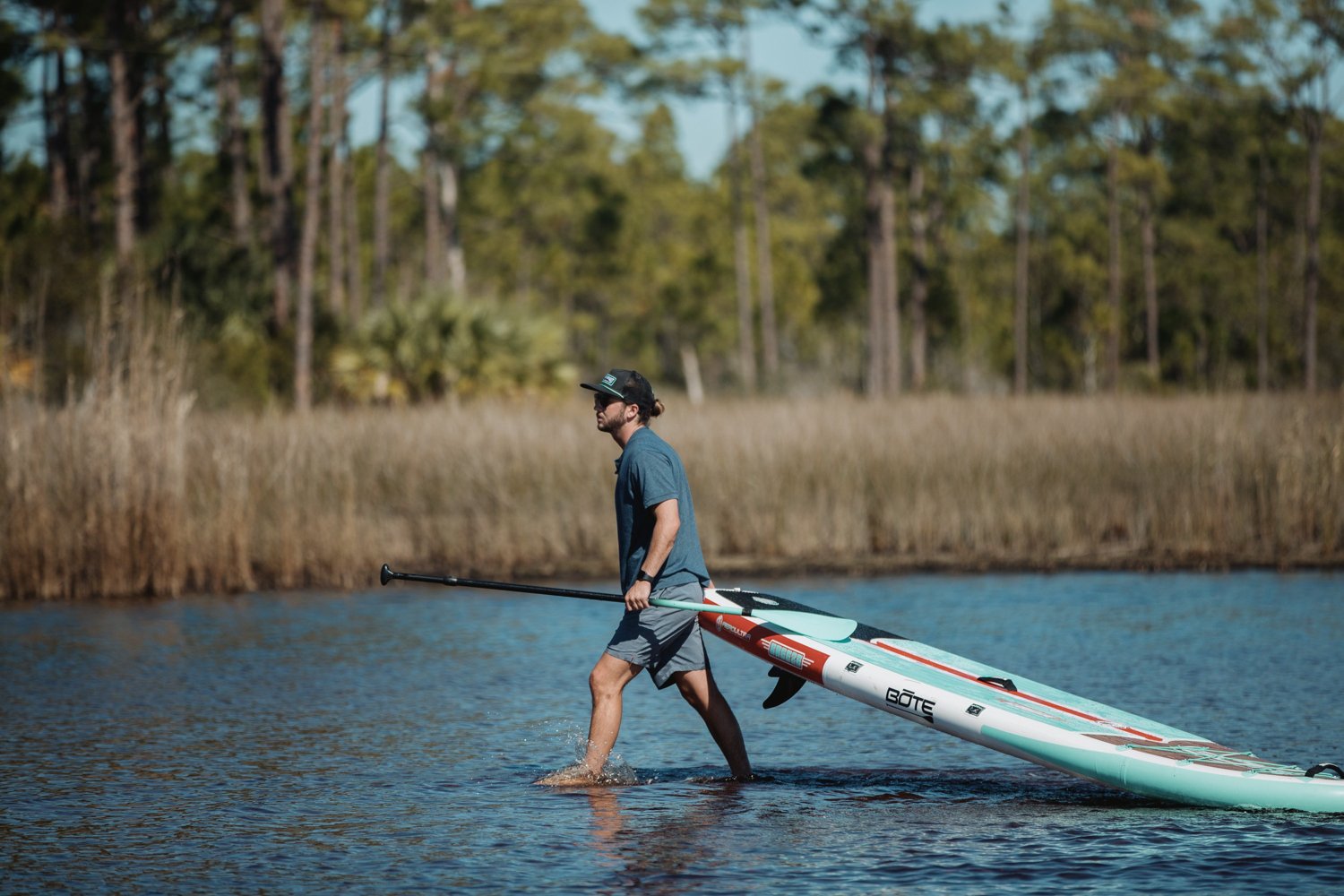BOTE Breeze Aero 10'8" Classic Teak Inflatable Stand Up Paddle Board                                                             - view number 4