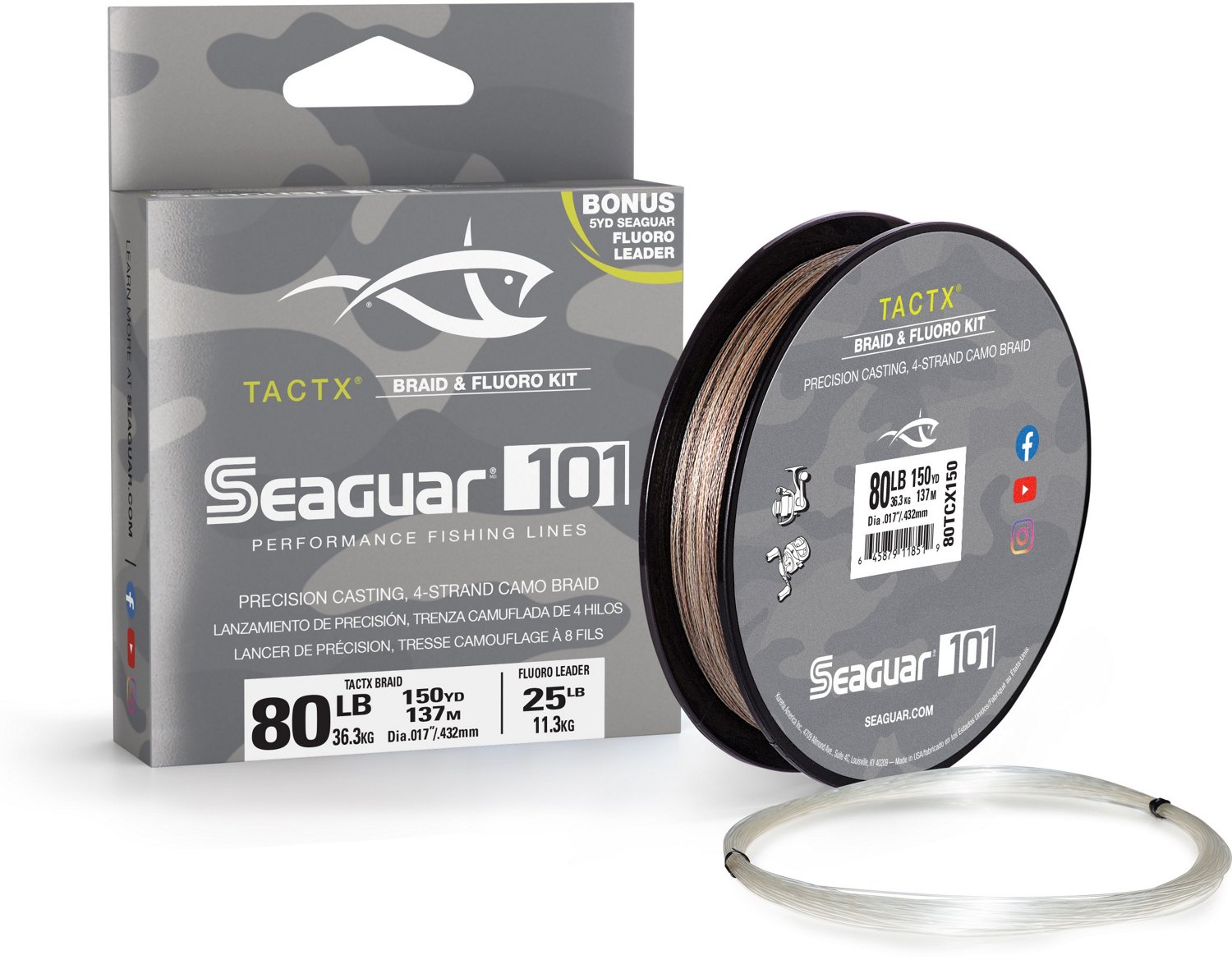 Academy Sports + Outdoors Seaguar Smackdown 10 lb - 150 yd Braided