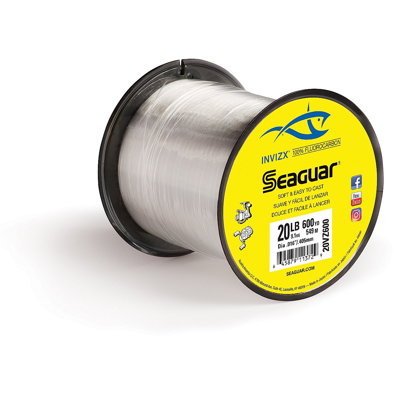 Seaguar INVIZX 600 yd Fluorocarbon Fishing Line                                                                                  - view number 1