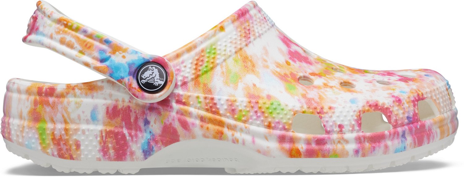 Crocs Adults' Classic Tie Dye Graphic Clogs Academy