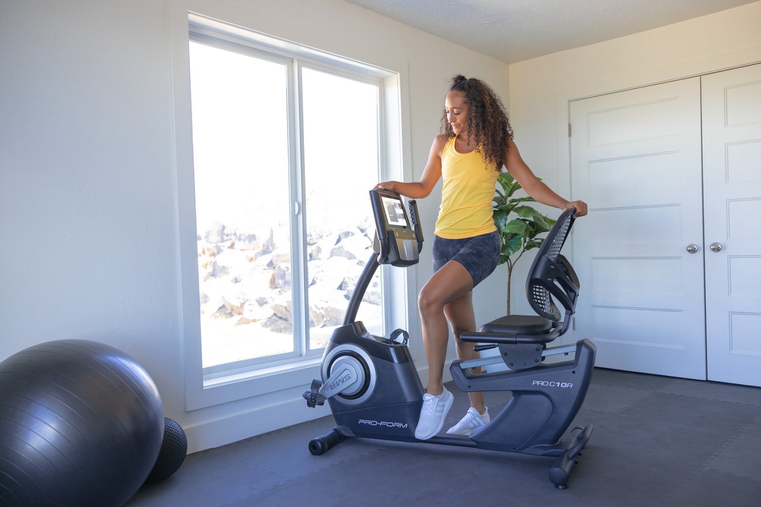 Proform PRO C10R Recumbent Bike with 30day iFit Subscription Academy