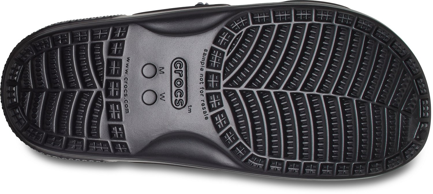 Crocs Adults' Classic Black Glitter II 2Strap Sandals Academy