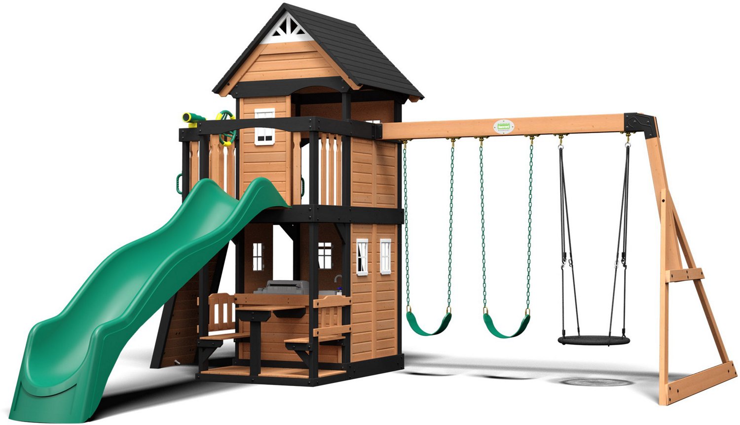 Backyard Discovery Canyon Creek Wooden Playset Academy