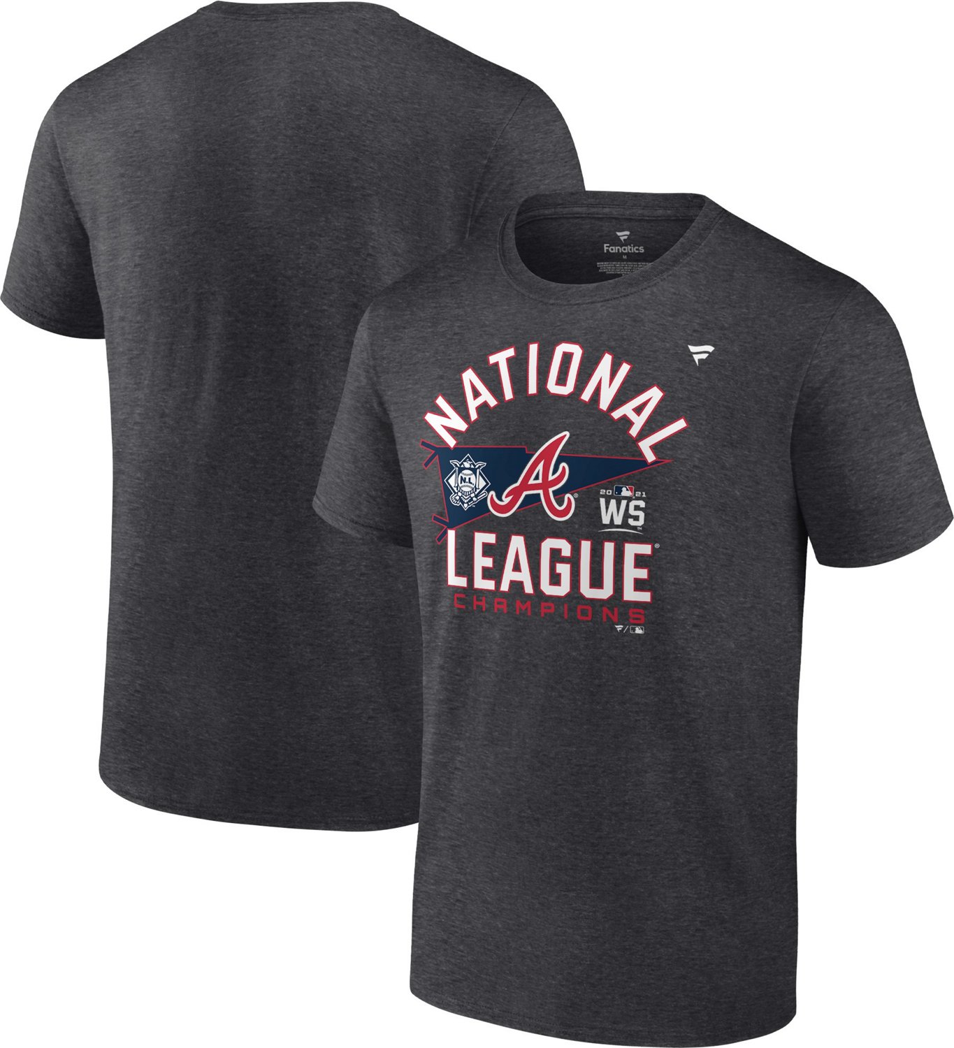 Fanatics Men's Atlanta Braves 2021 NLCS Champs Locker Room Short Sleeve T-shirt - view number 3