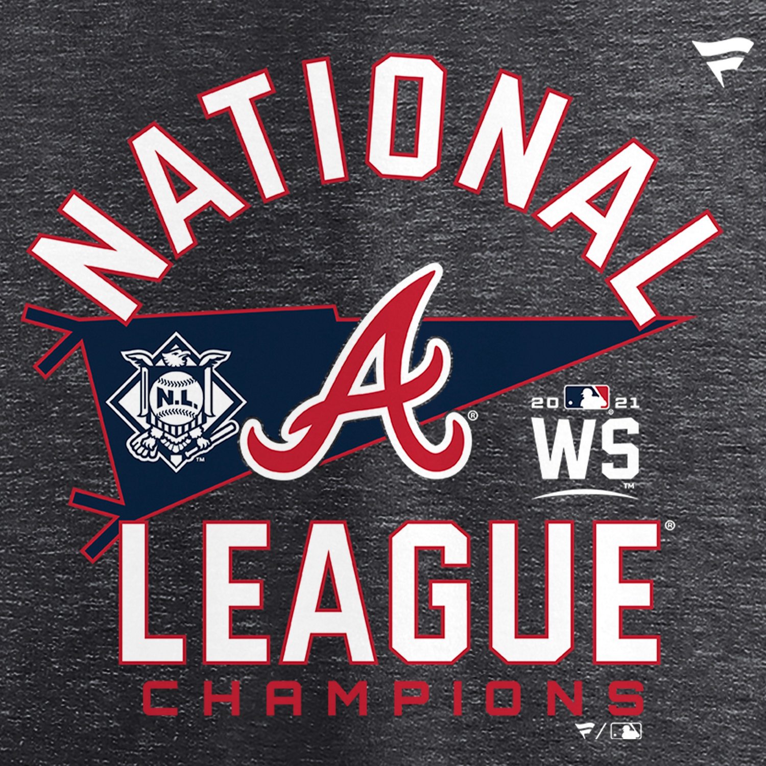 Fanatics Men's Atlanta Braves 2021 NLCS Champs Locker Room Short Sleeve T-shirt - view number 4