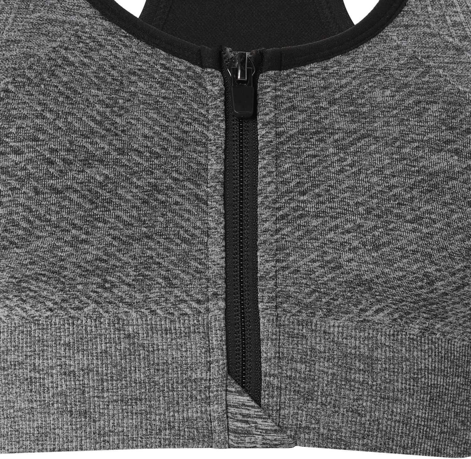 BCG Women's Seamless Zip Front Mid Impact Sports Bra