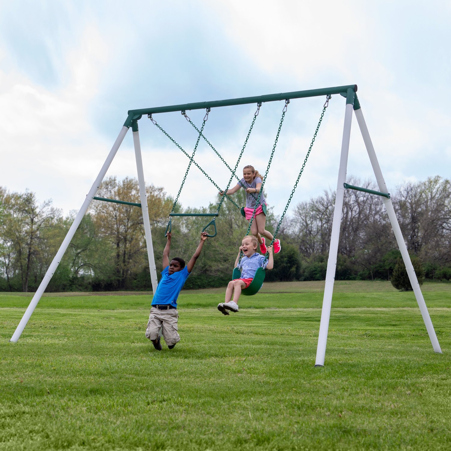 Backyard Discovery Big Brutus Metal Swing Set Academy