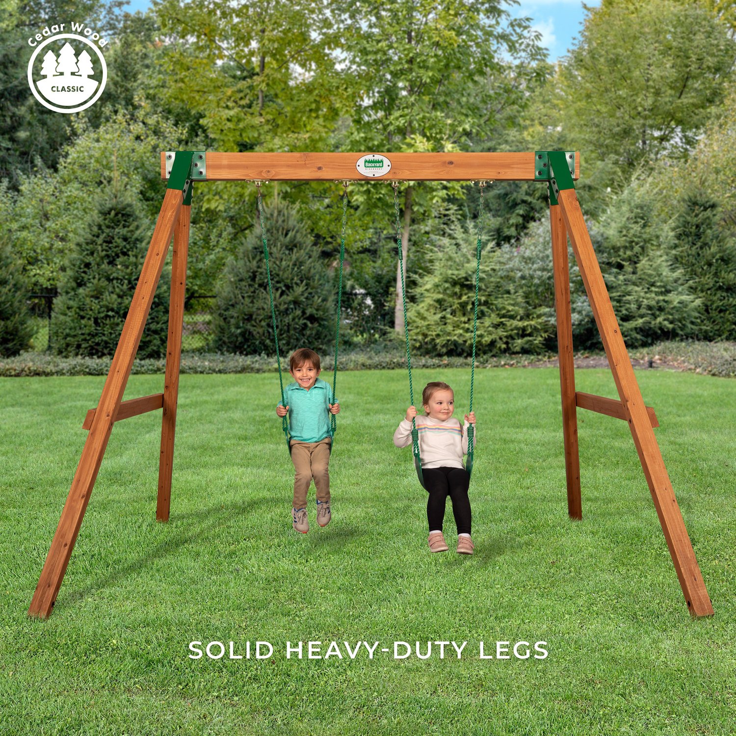 Backyard Discovery Durango Wooden Swing Set | Academy