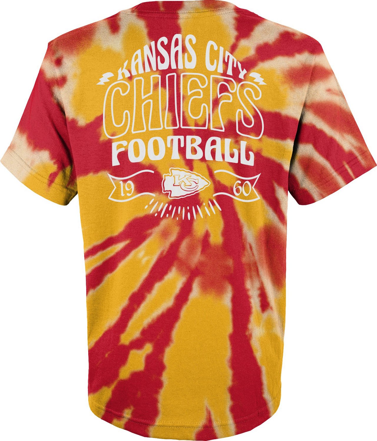 Tie-dye Red & Yellow KC Chiefs Sweater