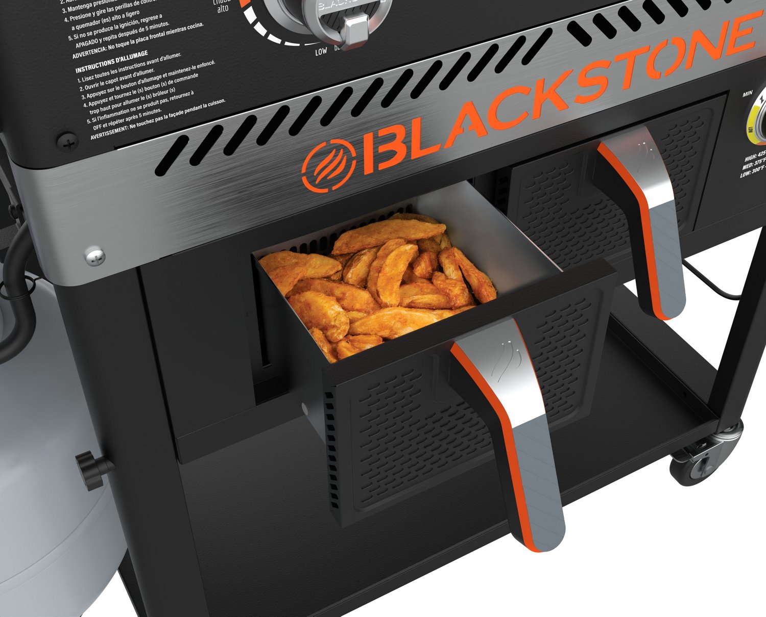 Blackstone 28 in Griddle Station and Air Fryer Combo with Hood Academy