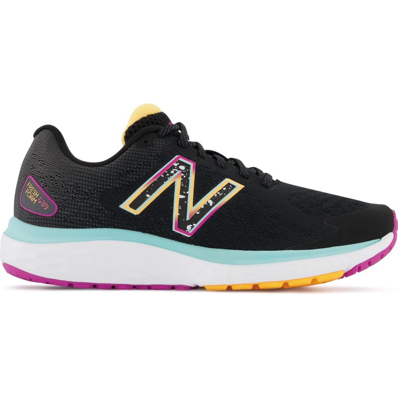 New Balance Women's Fresh Foam 680 v7 Running Shoes Black/Light Yellow - Women's Running at Academy Sports product image
