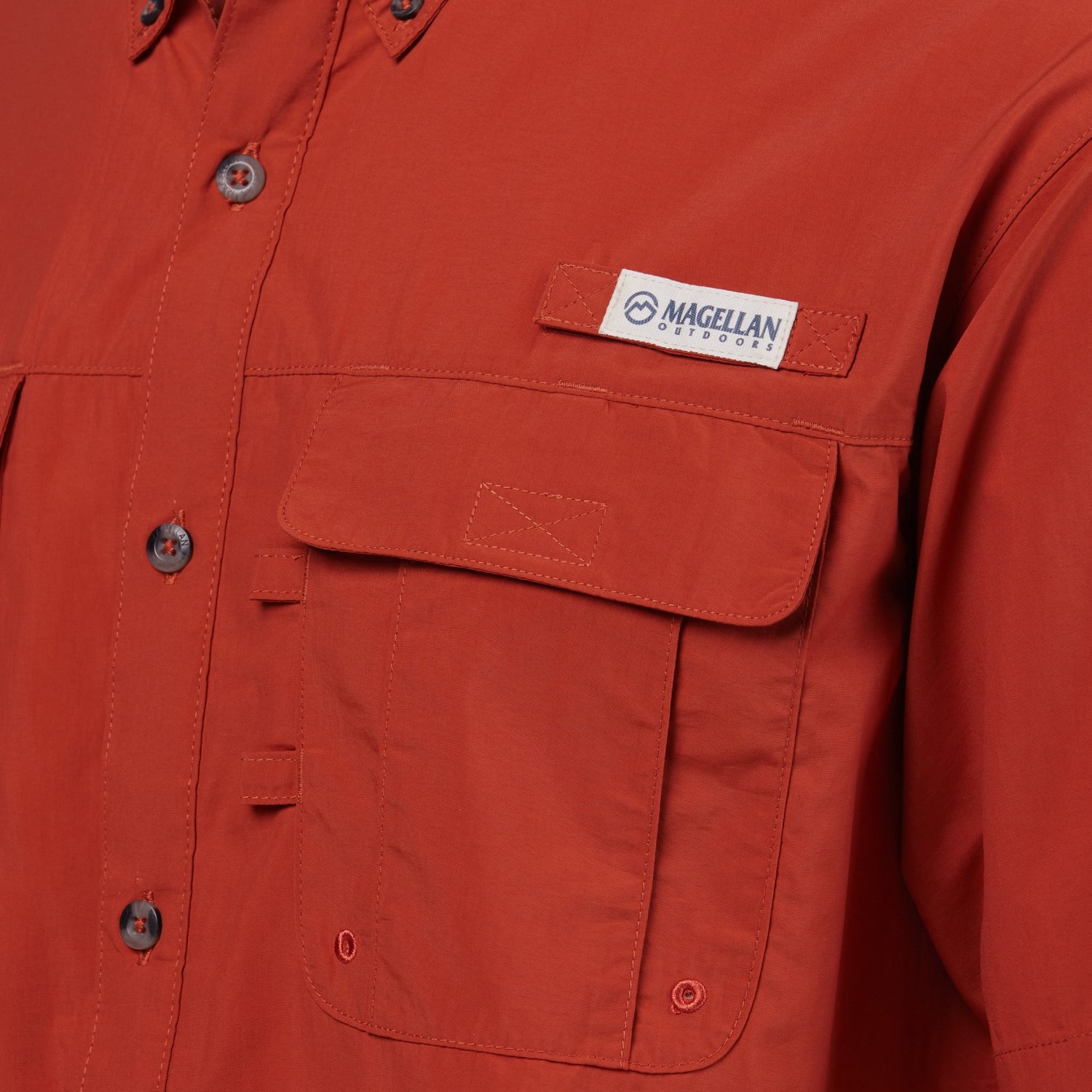 Magellan Outdoors Men's Laguna Madre Solid Short Sleeve Fishing Shirt - view number 5