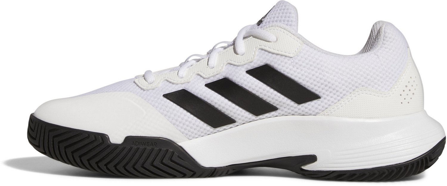 adidas Men's Gamecourt 2 Tennis Shoe, White/Black