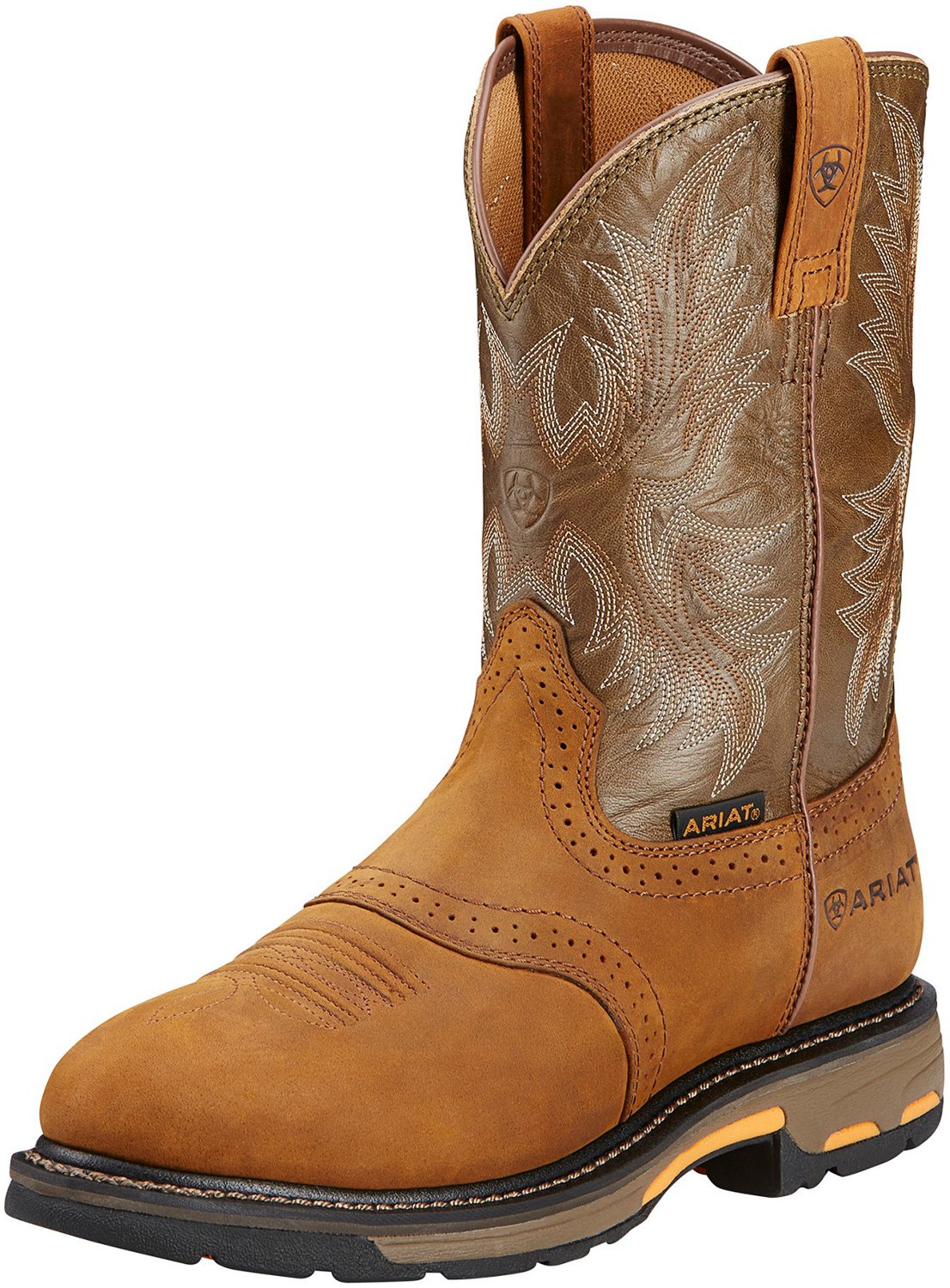 Ariat Mens Workhog Pull On Work Boots Free Shipping At Academy 3372