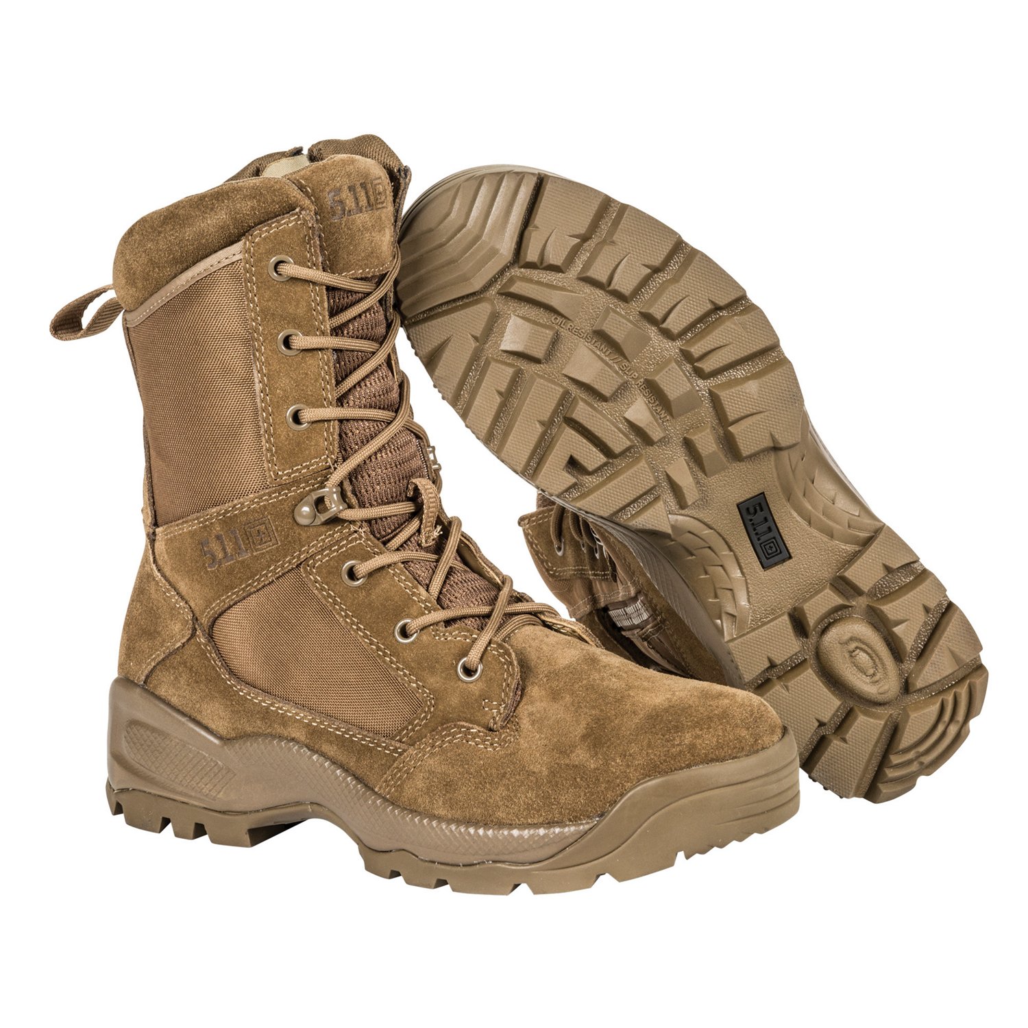 5.11 Tactical Men's A.T.A.C. 2.0 Desert 8 in Side Zip Tactical Boots                                                             - view number 3