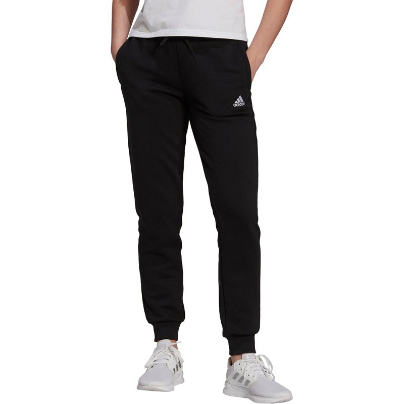 adidas Women's Essentials Slim Tapered Pants Black, Medium - Women's Athletic Fleece at Academy Sports product image